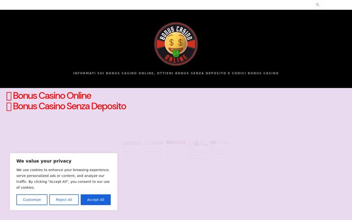 Screenshot of bonus-casino-online.it