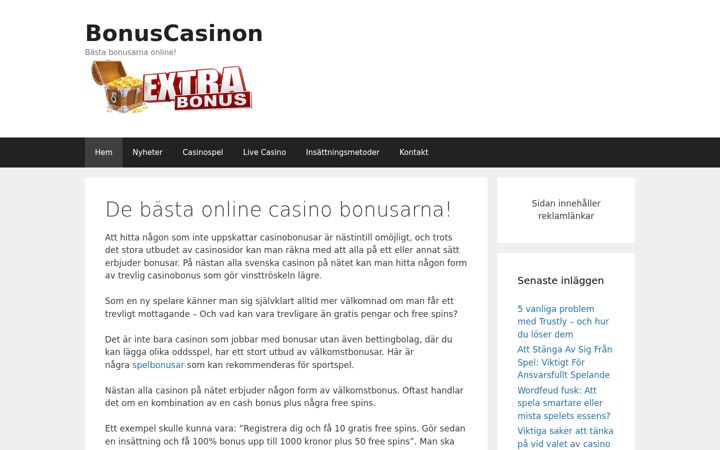 Képernyőkép: bonus-casinon.se