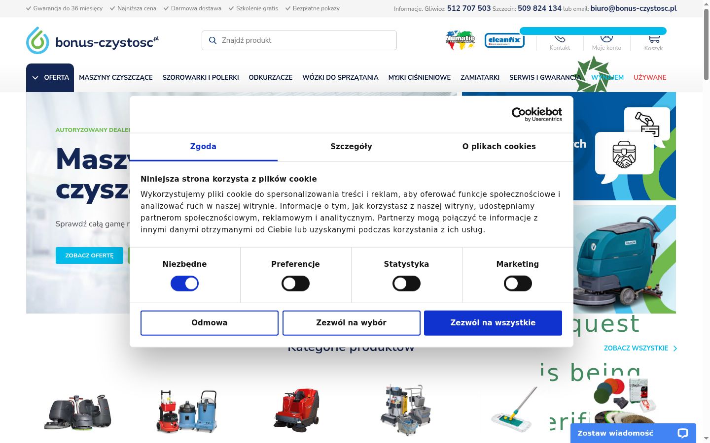 Screenshot tal-banner tal-kunsens muri qabel kwalunkwe interazzjoni