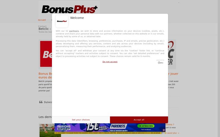 Screenshot of bonus-plus.net