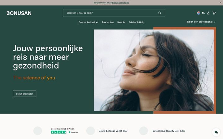 Screenshot of bonusan.com