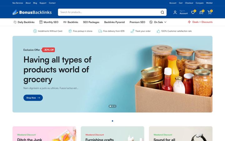 Screenshot of bonusbacklinks.com