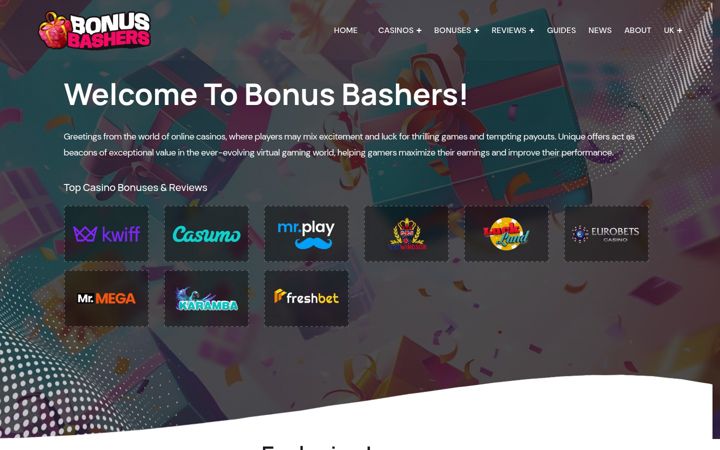 Screenshot of bonusbashers.com