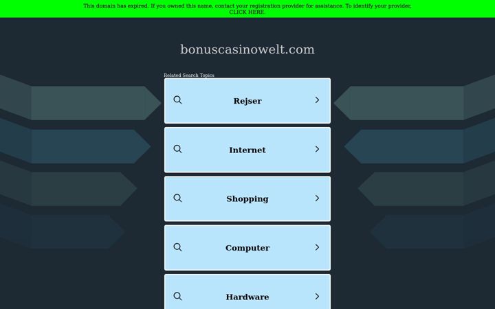 Екранна снимка на bonuscasinowelt.com