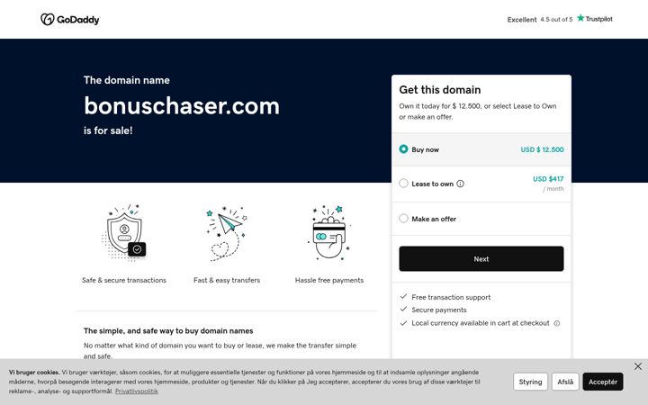 Екранна снимка на bonuschaser.com