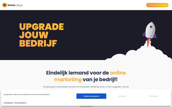 Screenshot of bonuscollega.nl