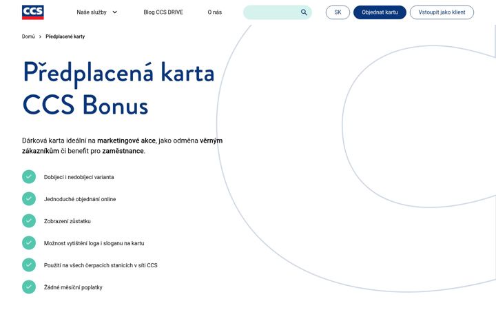 Screenshot of bonusky.cz