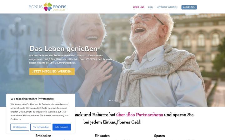 Screenshot of bonusprofis.de