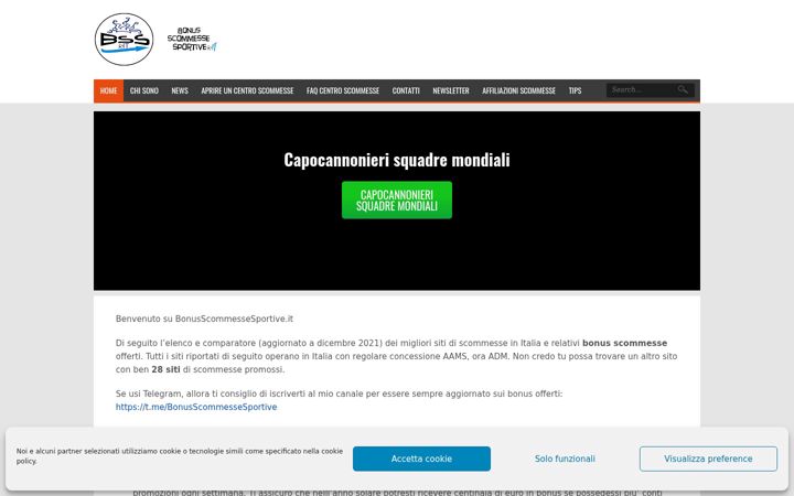 Screenshot of bonusscommessesportive.it