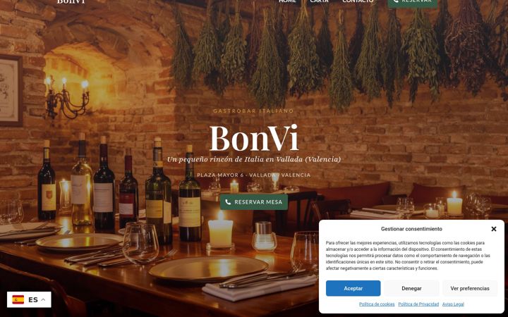 Screenshot of bonvigastrobaritaliano.com