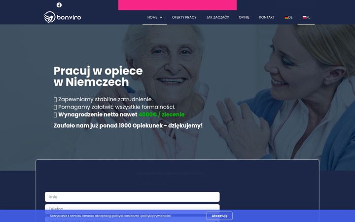 Ekrānuzņēmums no bonviro.pl