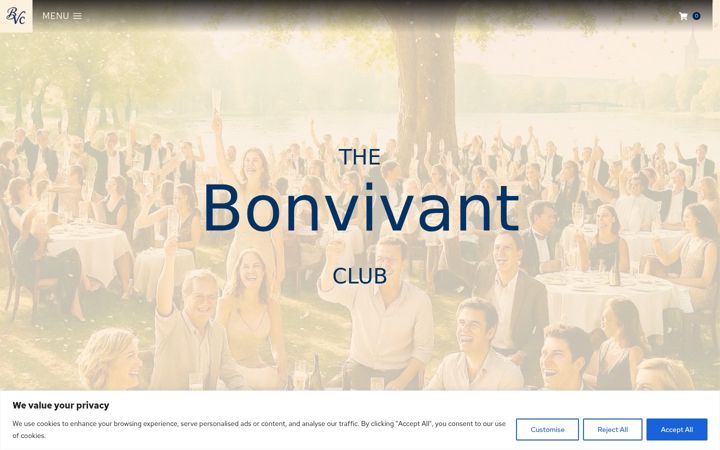 Screenshot of bonvivantclub.de