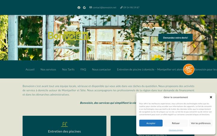Screenshot of bonvoisin.net