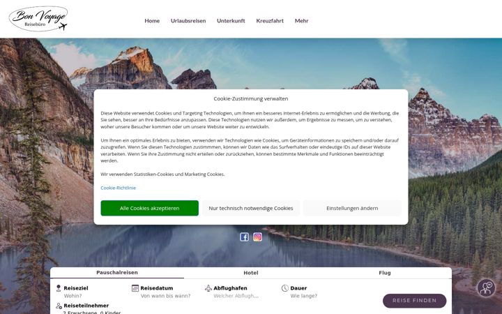 Screenshot ta' bonvoyagereisebuero.de