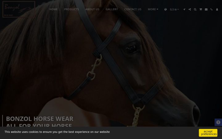 Screenshot of bonzol-horsewear.com