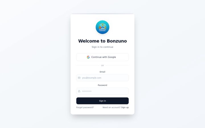 Screenshot of bonzuno.com