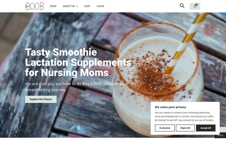 Screenshot of boo-b.com