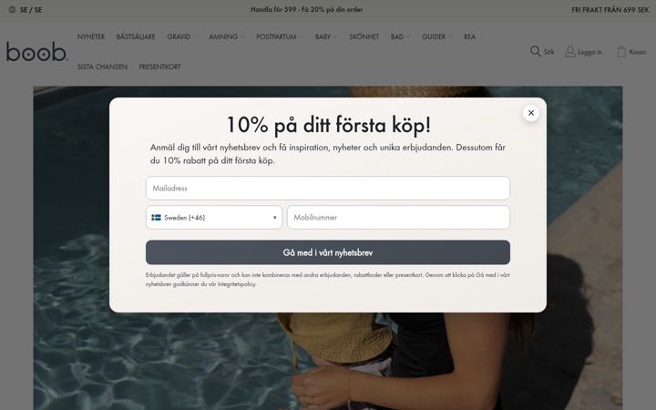 Screenshot of boobdesign.se