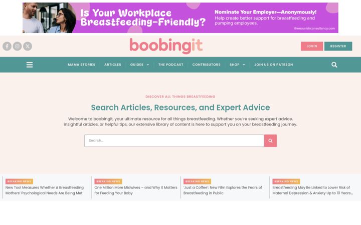 Screenshot of boobingit.com