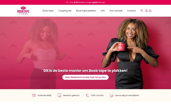 Snímek obrazovky boobtape.nl