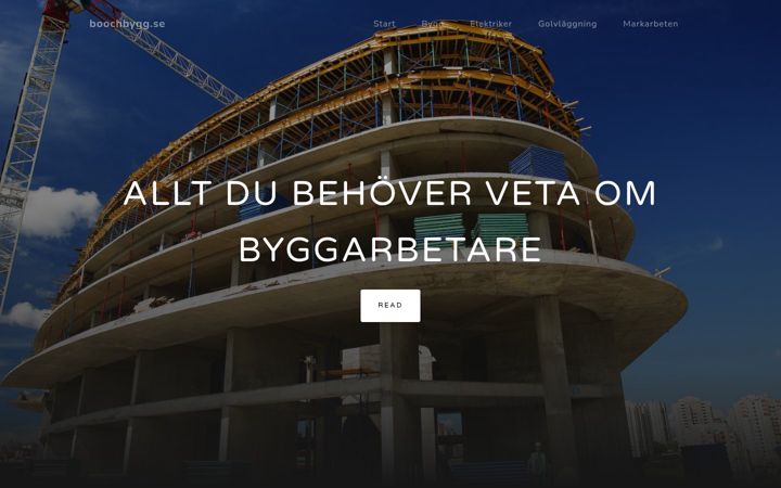 Screenshot of boochbygg.se