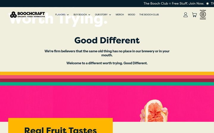 Screenshot of boochcraft.com