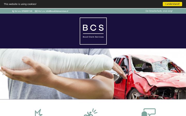 Snímek obrazovky boodclaimservices.nl