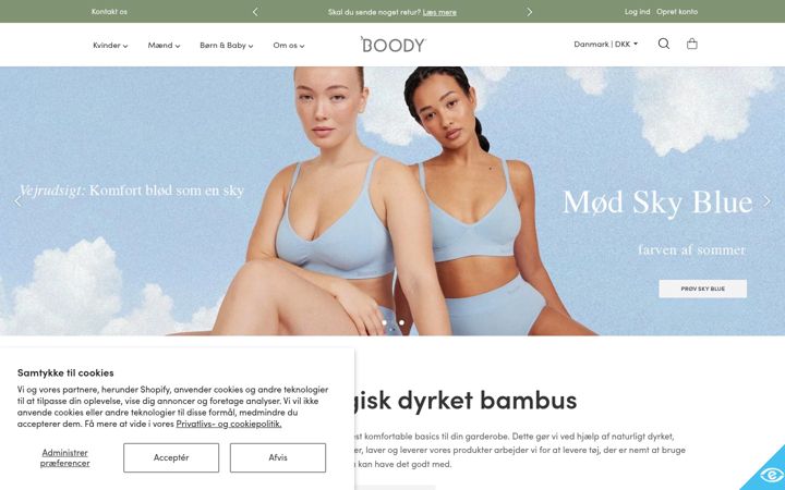 Screenshot of boody.dk