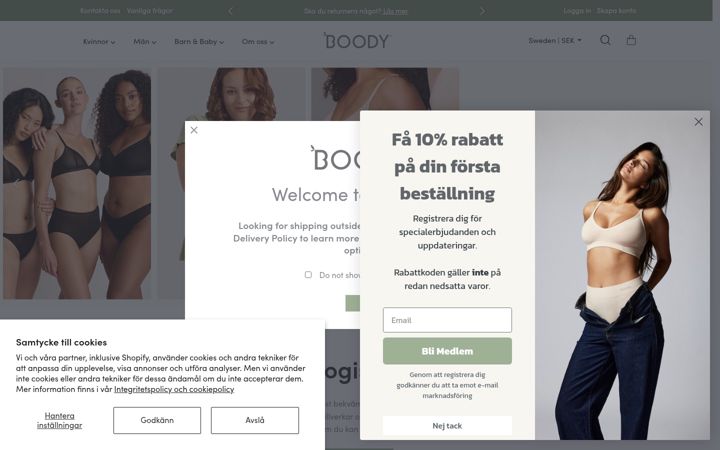 Screenshot of boody.se