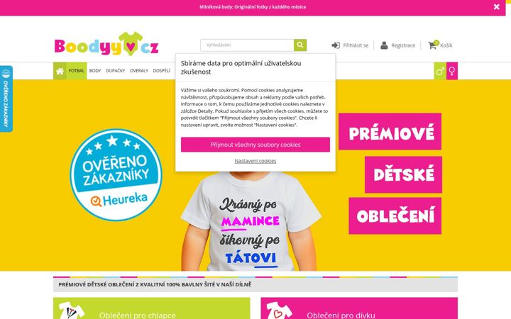 Screenshot of boodyy.cz