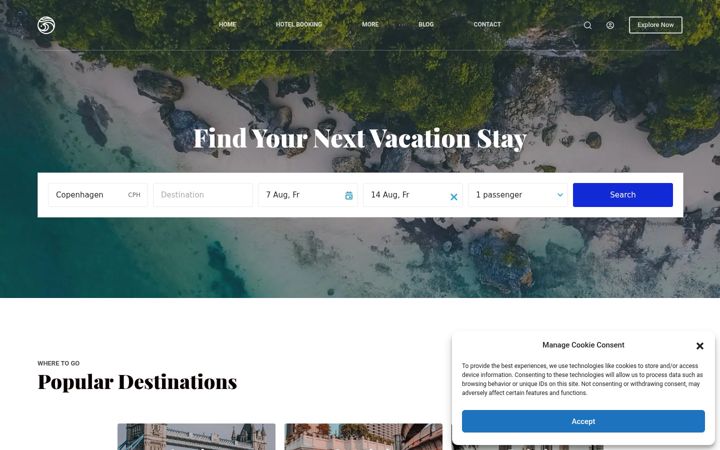 Screenshot of booftravel.com
