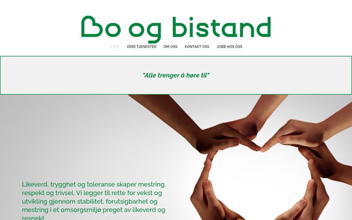 Screenshot of boogbistand.no
