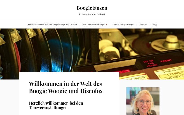 Screenshot of boogietanzen.de