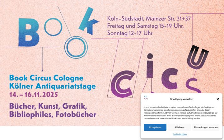 Screenshot of book-circus-cologne.de