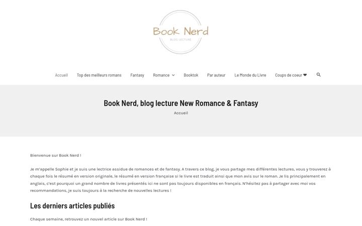 Screenshot of book-nerd.fr