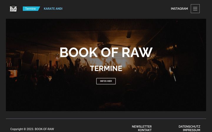 Screenshot of book-of-raw.de