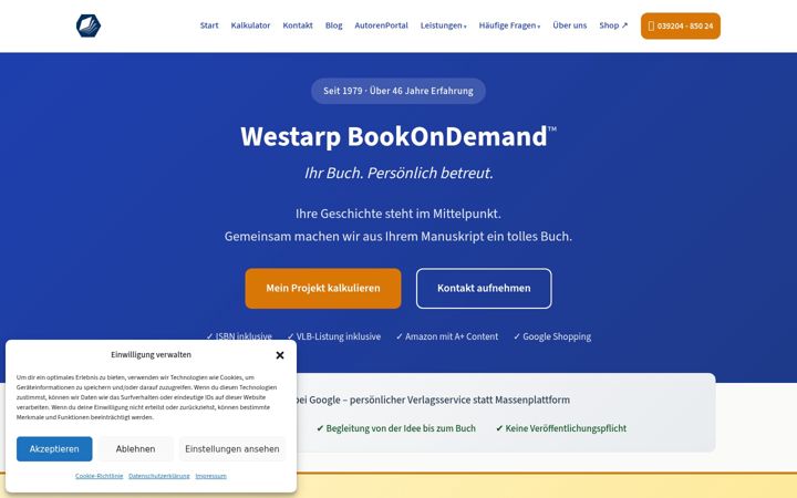 Screenshot of book-on-demand.de