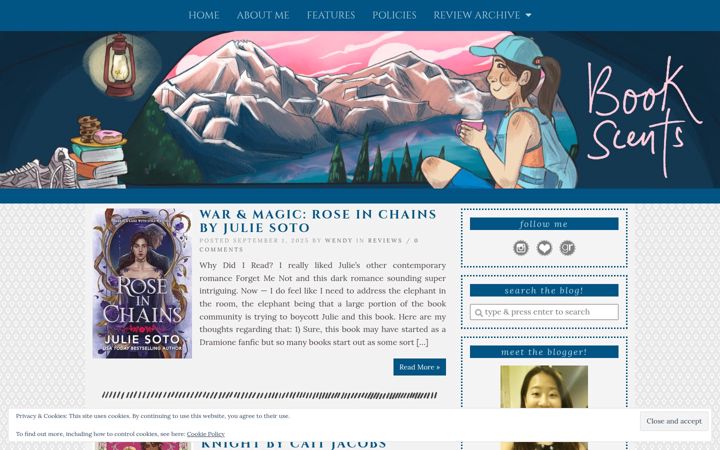 Screenshot of book-scents.com