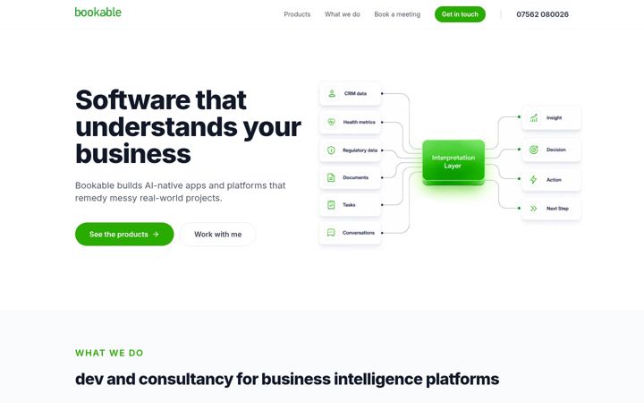 Screenshot of bookable.online
