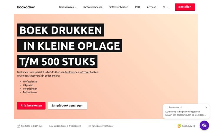 Screenshot of bookadew.nl