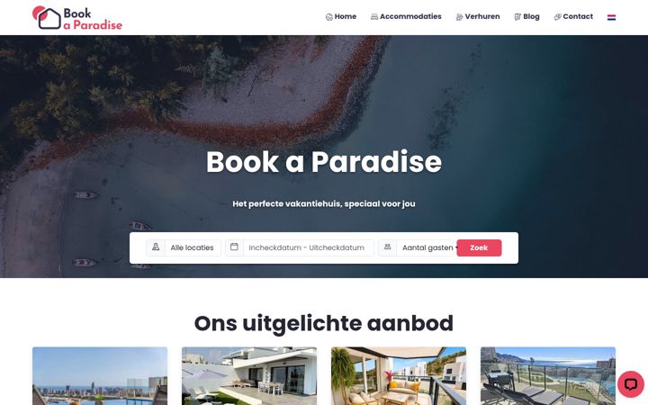 Screenshot of bookaparadise.com