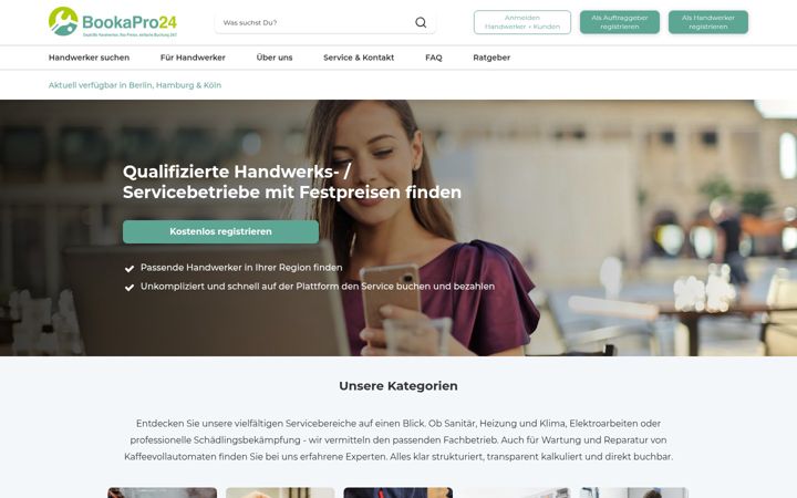 Snimka zaslona za bookapro24.com