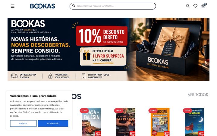 Screenshot of bookas.pt