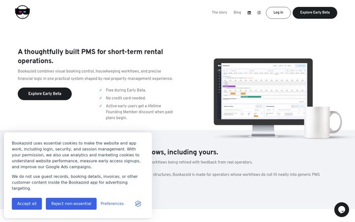 Screenshot του bookazoid.com