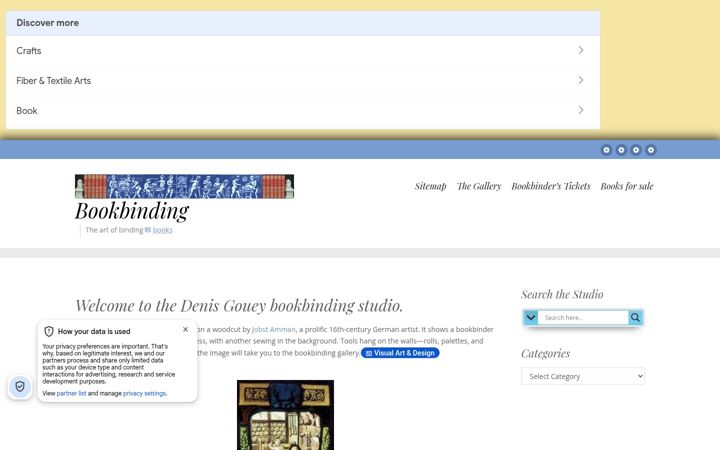 Screenshot of bookbinding.com