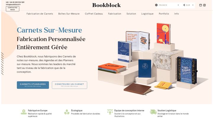 Screenshot of bookblock.com
