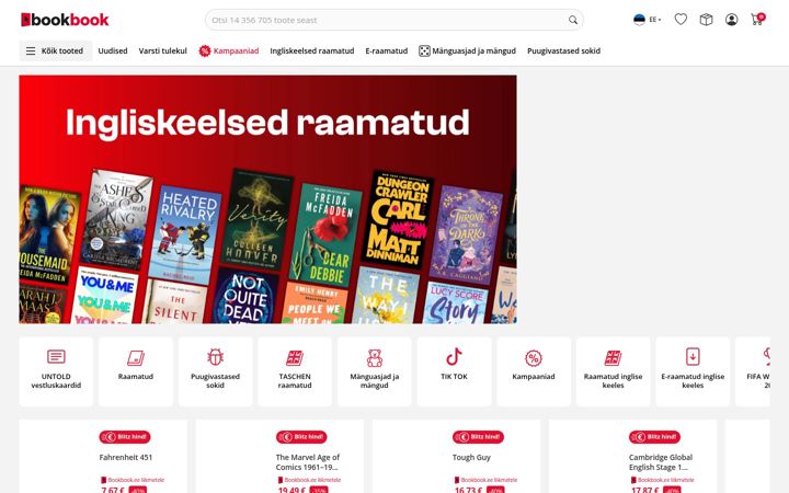 Screenshot of bookbook.ee