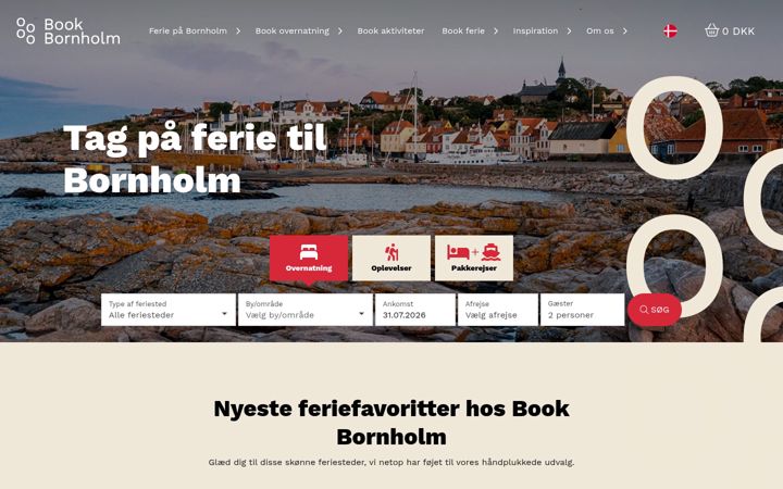 Screenshot of bookbornholm.com