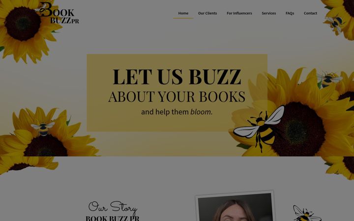 Screenshot of bookbuzzpr.co.uk