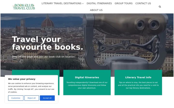 Screenshot of bookclubtravelclub.com